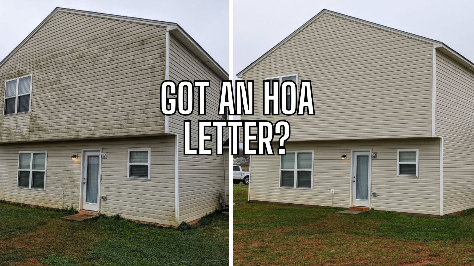 HOA Letter House washing in wilmington nc