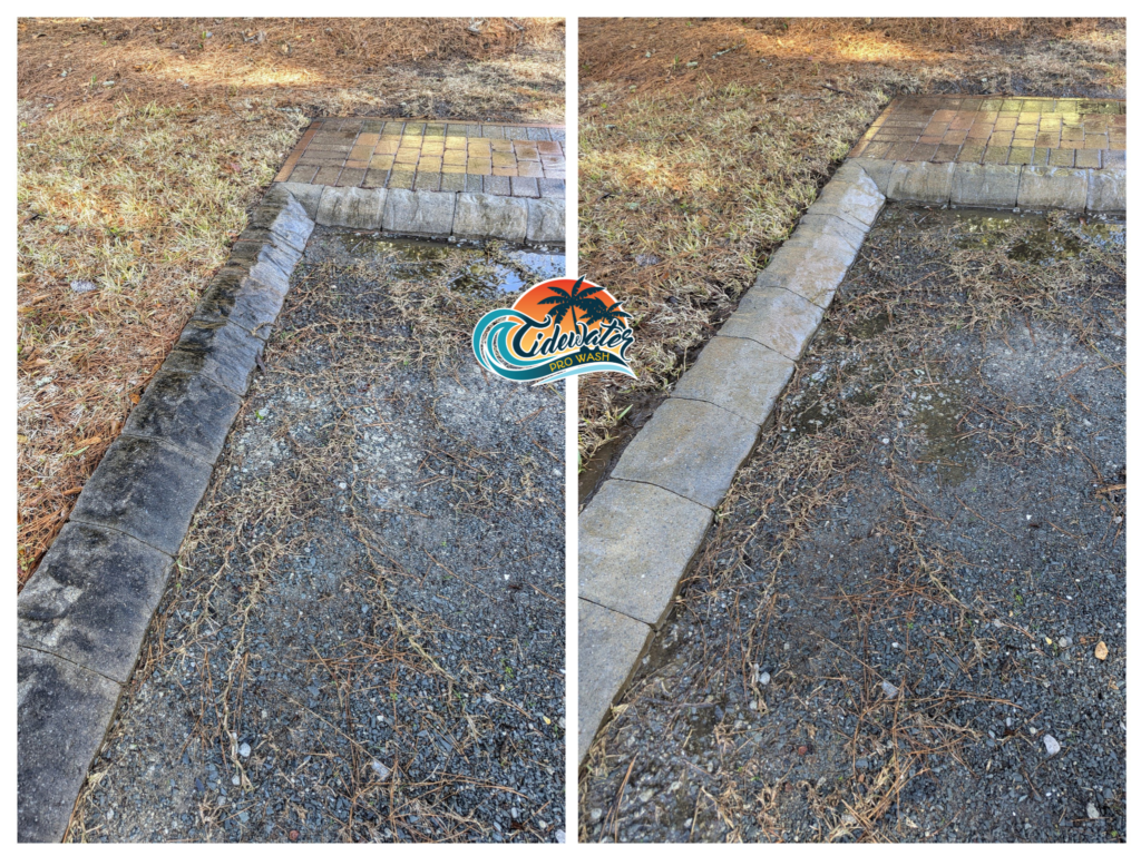 curbing pressure washing in wilmington 