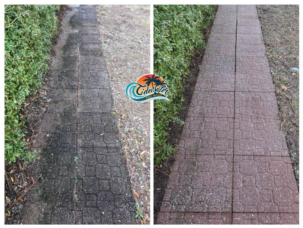 walkway pressure washing southport nc 123