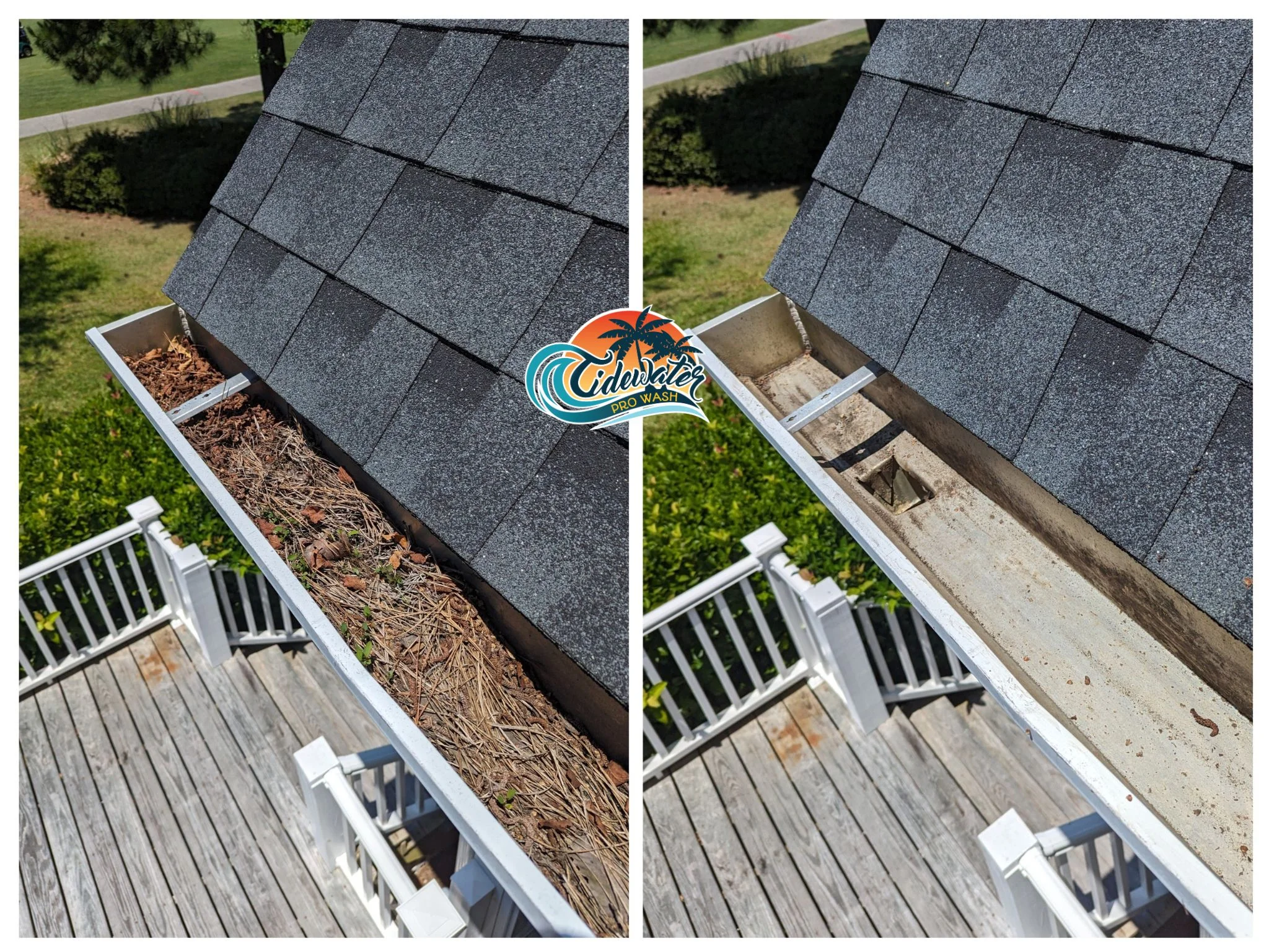 the lakes at brunswick forest gutter cleaning 1